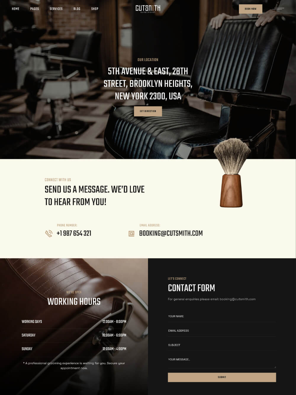 Cutsmith Contact Page