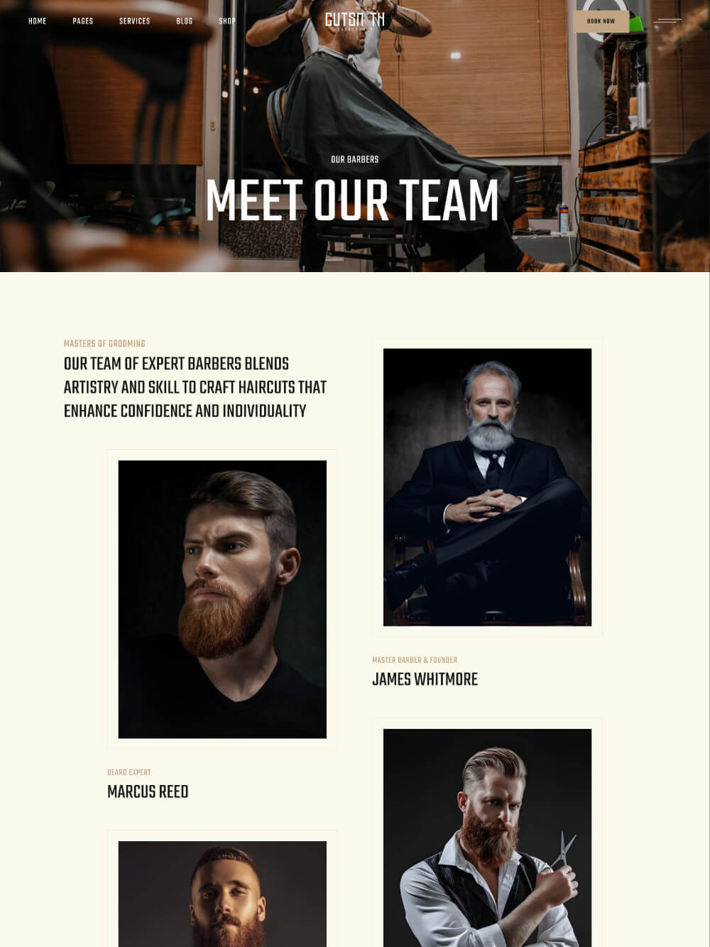 Cutsmith Our Team page